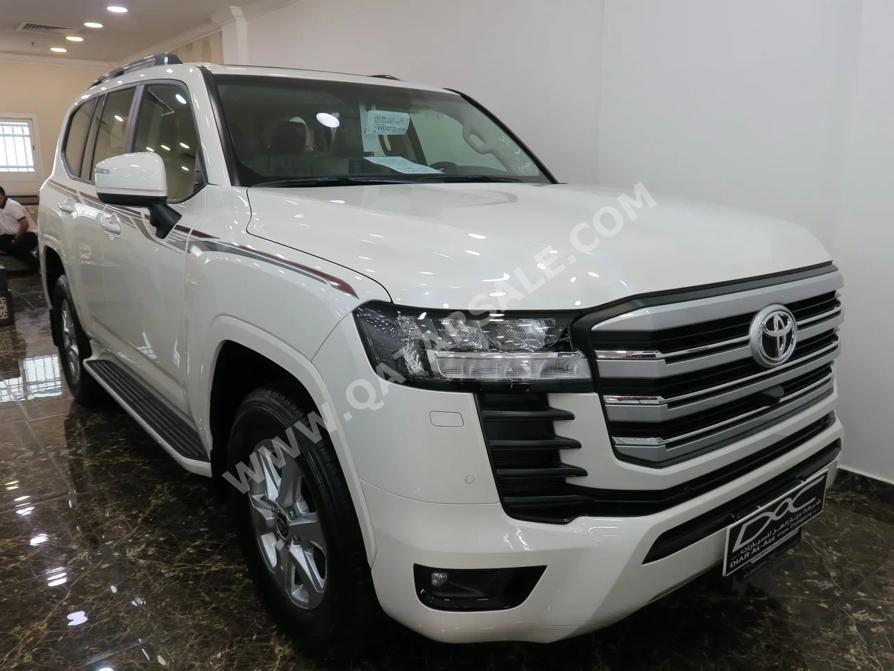تويوتا  لاند كروزر  جي اكس ار توين توربو  2024  اوتوماتيك  0 كم  6 سلندر  دفع رباعي  اس يو في  أبيض  تحت الضمان