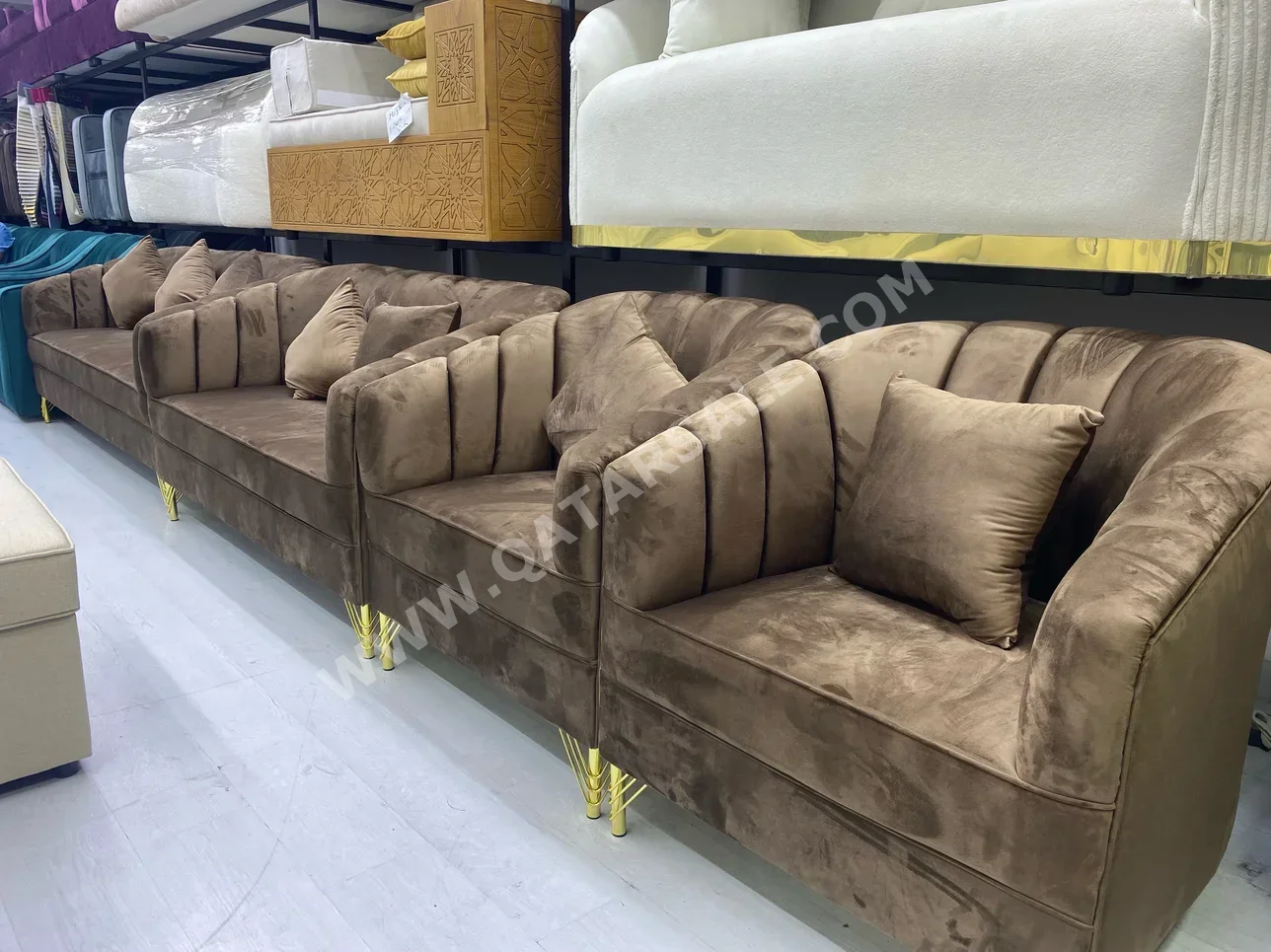 Sofas, Couches & Chairs Sofa Set  - Brown