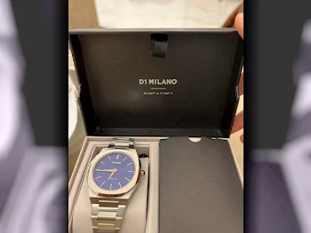 ساعات - ساعات الكوارتز  - أزرق  - ساعات رجالي