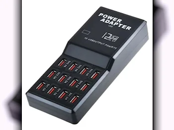 الشواحن السلكية  والشواحن اللاسلكية شاحن فقط  ابل/ اندرويد  أسود