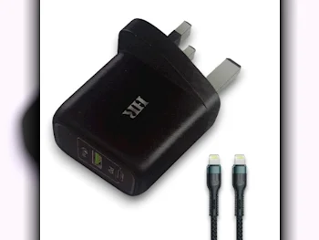 الشواحن السلكية  والشواحن اللاسلكية شاحن فقط  ابل  أسود