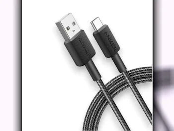 الشواحن السلكية  والشواحن اللاسلكية شاحن فقط  ابل/ اندرويد  أنكر  أسود