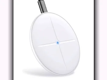 الشواحن السلكية  والشواحن اللاسلكية شاحن فقط  ابل/ اندرويد  أبيض