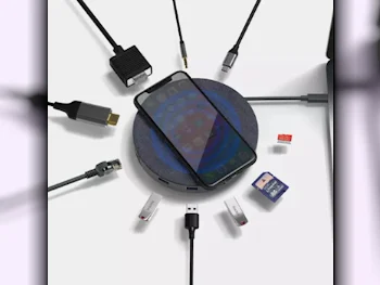 الشواحن السلكية  والشواحن اللاسلكية شاحن فقط  ابل/ اندرويد  أسود