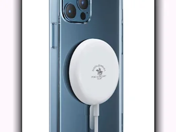 الشواحن السلكية  والشواحن اللاسلكية شاحن فقط  ابل/ اندرويد  أبيض