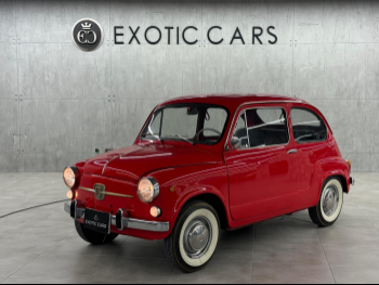 فيات  500  1969  عادي  45,000 كم  4 سلندر  سحب امامي  كلاسك  أحمر