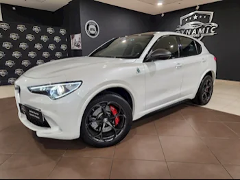 Alfa Romeo  Stelvio  Quadrifoglio  2018  Automatic  10,000 Km  6 Cylinder  All Wheel Drive (AWD)  SUV  White