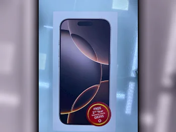 ابل  - ايفون 16  - برو  - 256 جيجابايت  - تحت الضمان