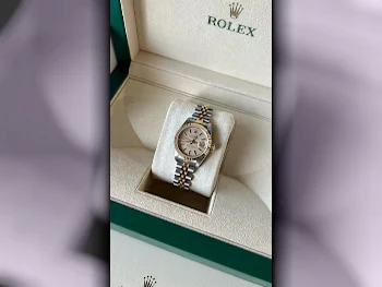 ساعات - رولكس  - ساعات ميكانيكية  - الأصفر  - ساعات نسائي