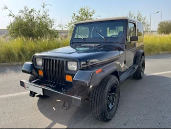 Jeep  Wrangler  Sahara  1991  Manual  230,000 Km  6 Cylinder  Four Wheel Drive (4WD)  SUV  Black & Beige