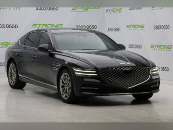 Genesis  G80  2021  Automatic  37,000 Km  4 Cylinder  Rear Wheel Drive (RWD)  Sedan  Black  With Warranty