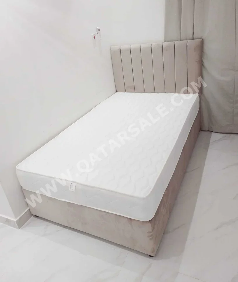 Beds - Single  - Gray  - Mattress Included