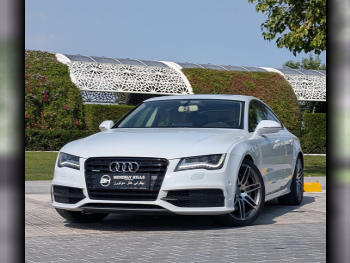 Audi  A7  3.0 S line  2015  Automatic  80,635 Km  6 Cylinder  Four Wheel Drive (4WD)  Sedan  White