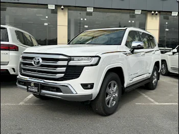  تويوتا  لاند كروزر  في اكس توين توربو  2024  اوتوماتيك  0 كم  6 سلندر  دفع رباعي  اس يو في  أبيض  تحت الضمان