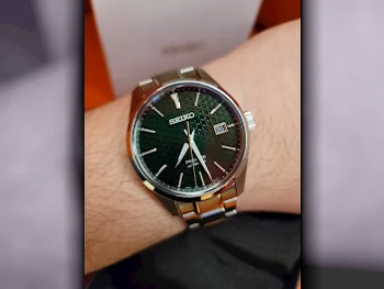 ساعات - سيكو  - ساعات ميكانيكية  - أخضر  - ساعات رجالي