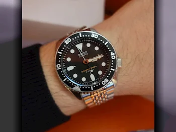 ساعات - سيكو  - ساعات ميكانيكية  - أسود  - ساعات رجالي