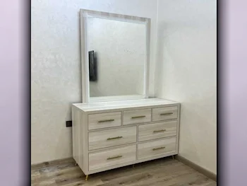 Wardrobes & Dressers - Doha Furniture  - Dressing Table, Mirror, Chair & 2 Shelving Units  - Multicolor