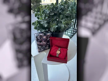 ساعات - رولكس  - ساعات ميكانيكية  - البرتقالي  - ساعات نسائي