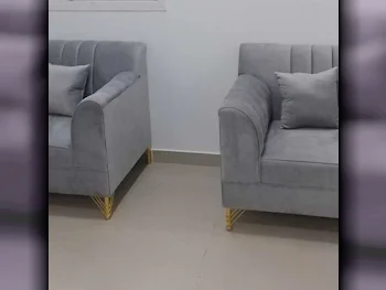 الأرائك والكنب والكراسي لايف ستايل  كرسي  - قماش  - اللون الرمادي