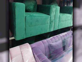 الأرائك والكنب والكراسي لايف ستايل  طقم كنب  - قماش  - متعدد الألوان