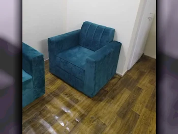 الأرائك والكنب والكراسي لايف ستايل  كنبة بمقعدين  - قماش  - أخضر