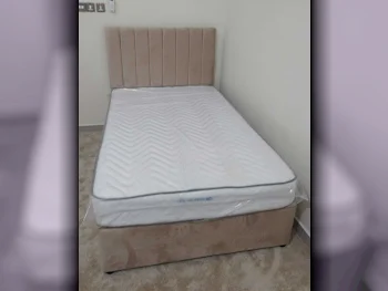 Beds - Single  - Brown  - Mattress Included
