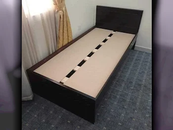 Beds - Single  - Brown  - Mattress Included