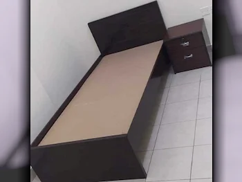 Beds - Single  - Brown  - Mattress Included