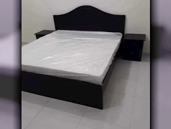 Beds - Queen  - Brown  - Mattress Included  - With Bedside Table