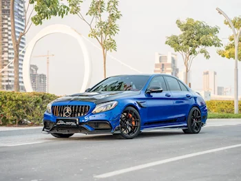Mercedes-Benz  C-Class  63 AMG S  2018  Automatic  155,500 Km  8 Cylinder  Rear Wheel Drive (RWD)  Sedan  Blue