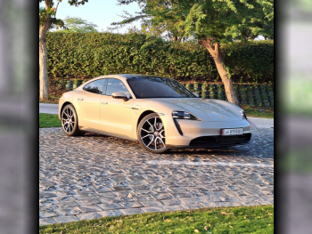 Porsche  Taycan  4 S  2023  Automatic  7,300 Km  0 Cylinder  Rear Wheel Drive (RWD)  Sedan  Beige  With Warranty