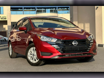 نيسان  صني  4 سلندر  سيدان  أحمر  2024