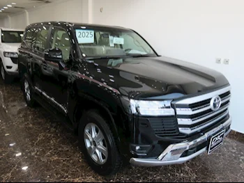 تويوتا  لاند كروزر  جي اكس ار توين توربو  2025  اوتوماتيك  0 كم  6 سلندر  دفع رباعي  اس يو في  أسود  تحت الضمان