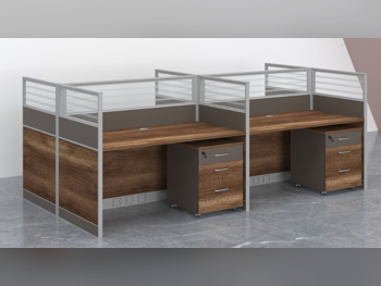 المكاتب ومكاتب الحاسوب - مكتب التقسيم  - ميرير للمفروشات  - أبيض