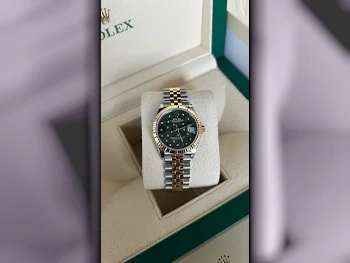 ساعات - رولكس  - ساعات ميكانيكية  - أخضر  - ساعات نسائي