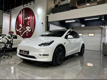 تسلا  واي  بيرفورمانس  2024  اوتوماتيك  2,000 كم  0 سلندر  دفع كلي مستمر  سيدان  أبيض لؤلؤي  تحت الضمان