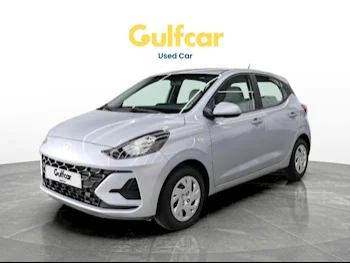 هيونداي  اي  10  2023  اوتوماتيك  24,853 كم  4 سلندر  سحب امامي  هاتشباك  فضي  تحت الضمان