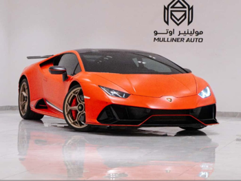 لمبرجيني  هركان  EVO  2021  اوتوماتيك  5,000 كم  10 سلندر  دفع خلفي  كوبيه \ سبورت  أحمر  تحت الضمان