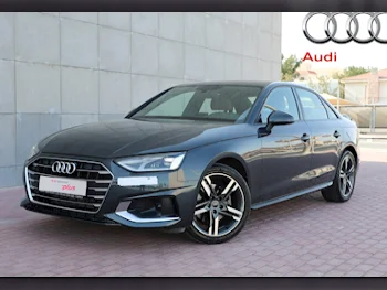 Audi  A4  2.0 T  2022  Automatic  43,000 Km  4 Cylinder  Front Wheel Drive (FWD)  Sedan  Dark Gray  With Warranty