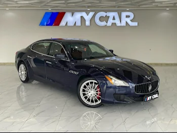 مزاراتي  كواتروبورتي  كيو 4  2015  اوتوماتيك  130,000 كم  6 سلندر  دفع كلي مستمر  سيدان  أزرق غامق