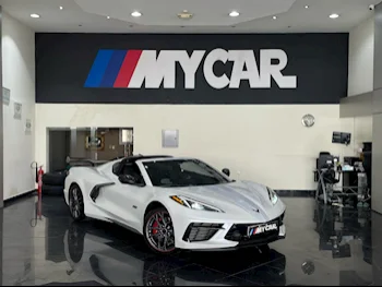 Chevrolet  Corvette  C8  2023  Automatic  18,000 Km  8 Cylinder  Rear Wheel Drive (RWD)  Convertible  White  With Warranty