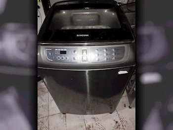 غسالة ملابس & الكل في واحد سامسونج \  غسالة تحميل علوي  أسود