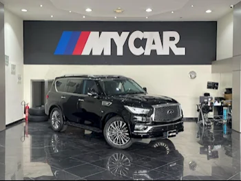 Infiniti  QX  80  2018  Automatic  55,000 Km  8 Cylinder  Four Wheel Drive (4WD)  SUV  Black