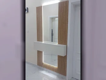 Wardrobes & Dressers - Doha Furniture  - Dressing Table, Mirror, Chair & 2 Shelving Units  - Multicolor