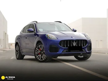 Maserati  Grecale  GT  2023  Automatic  62,000 Km  4 Cylinder  Rear Wheel Drive (RWD)  SUV  Blue  With Warranty