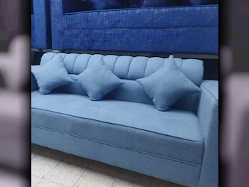 الأرائك والكنب والكراسي لايف ستايل  كنبة بثلاث مقاعد  - قماش  - أخضر