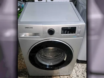 غسالة ملابس & الكل في واحد سامسونج \  غسالة تحميل أمامي  فضة