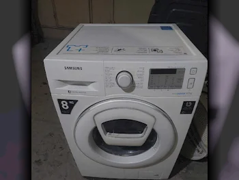 غسالة ملابس & الكل في واحد سامسونج \  غسالة تحميل أمامي  أبيض  متصلة بالواي-فاي