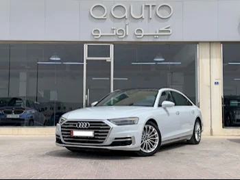 Audi  A8  L  2021  Automatic  40,000 Km  6 Cylinder  Rear Wheel Drive (RWD)  Sedan  White