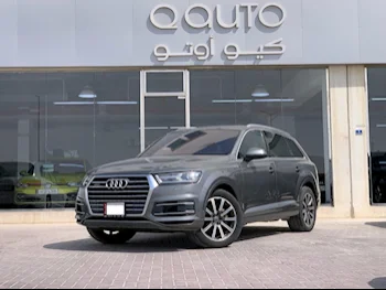 اودي  كيو 7  40 تي اف اس اي  2016  اوتوماتيك  113,000 كم  6 سلندر  دفع كلي مستمر  اس يو في  رمادي